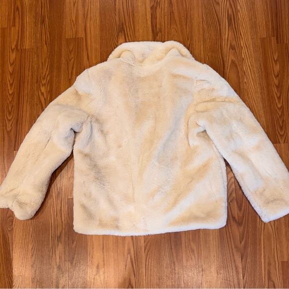 NWOT Jou Jou Women's Cream Teddy Jacket - Picture 5 of 5